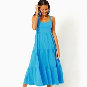 Lilly Pulitzer Miri Midi Dress, Lunar Blue. Easy to dress up or dress down